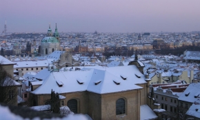A zima je krásná - Bílé střechy v Praze