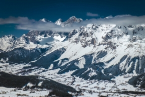 Zimní krajina - Masiv Dachsteinu