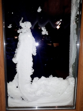 Pohled z okna - Duch zimy