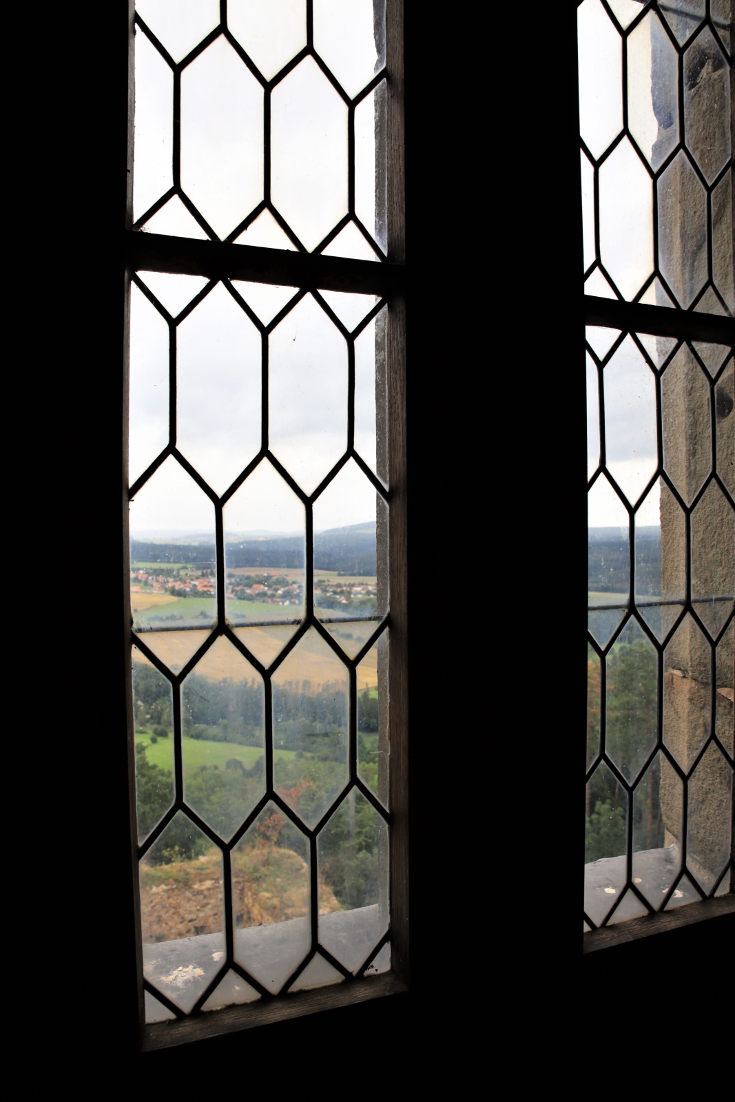 Pohled z hradního okna