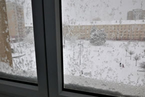 Pohled z okna - Po sněhové bouři