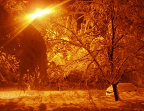 Kouzlení zimy - Ve světle pouličních lamp