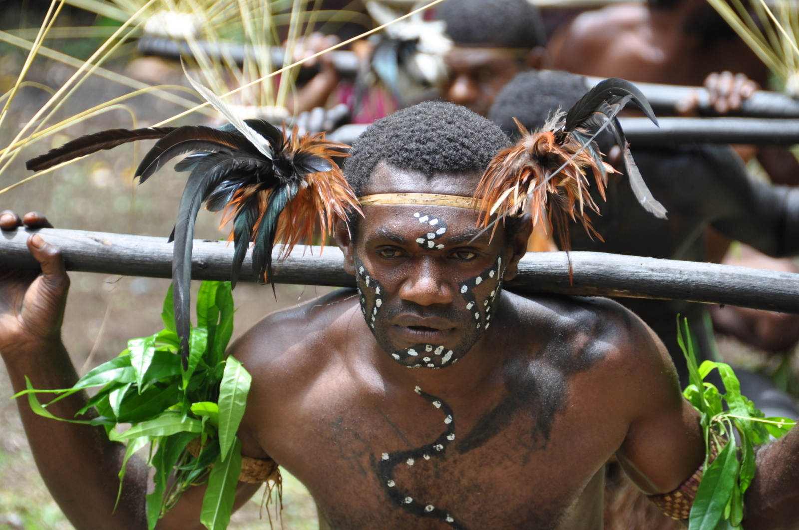Domorodý tanečník z Vanuatu