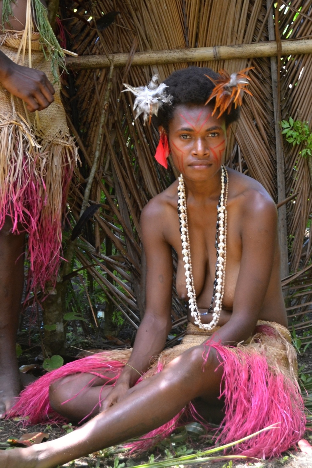 Domorodá tanečnice z Vanuatu
