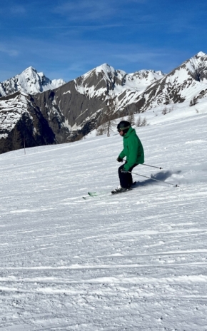 Pohyb (sport) - táta na lyžích
