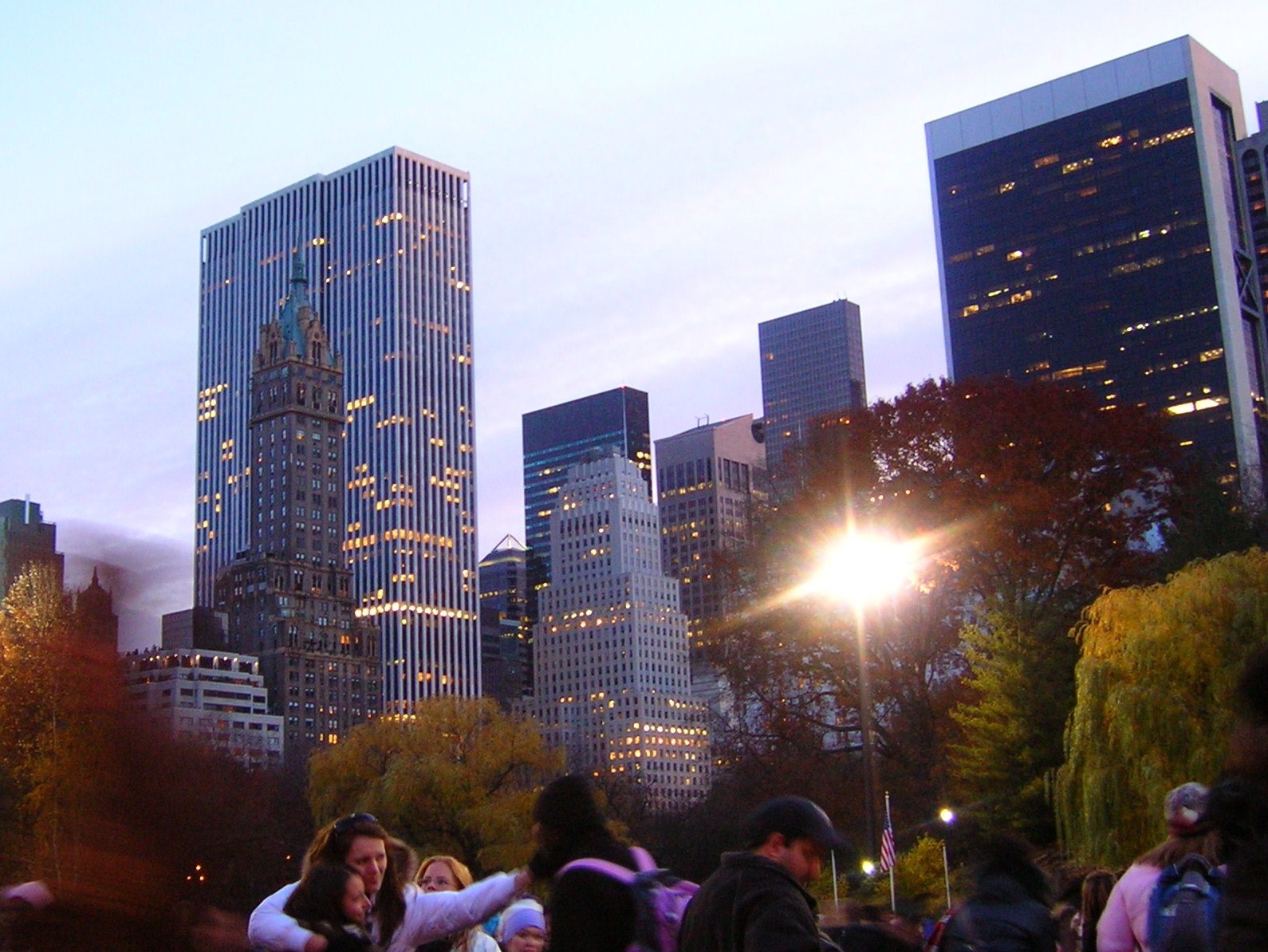 Soumrak v Central Parku