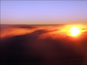 Ondřej Bašta - Západ slunce z letadla