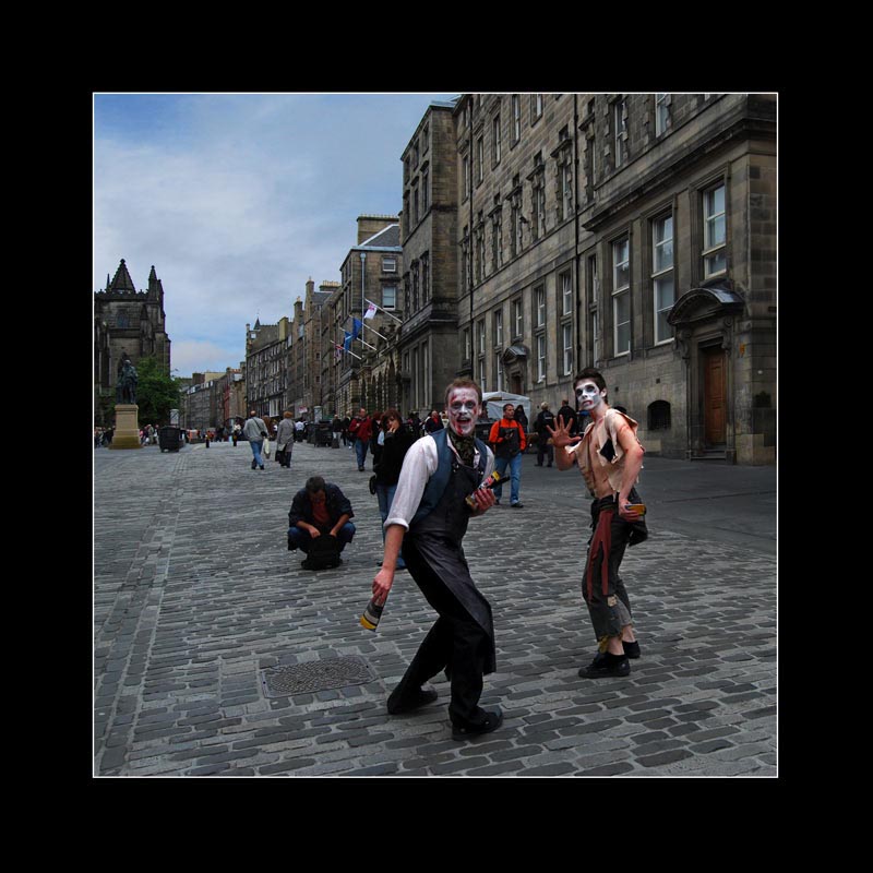Zombie v Edinburghu