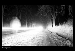Černobíle… - Wrong way