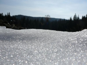 Královna zima - Makrosnímek sněhu