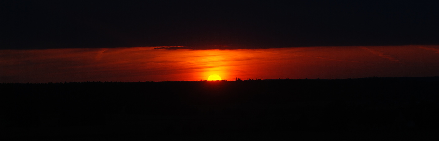 Západ slunce na Rychnovsku