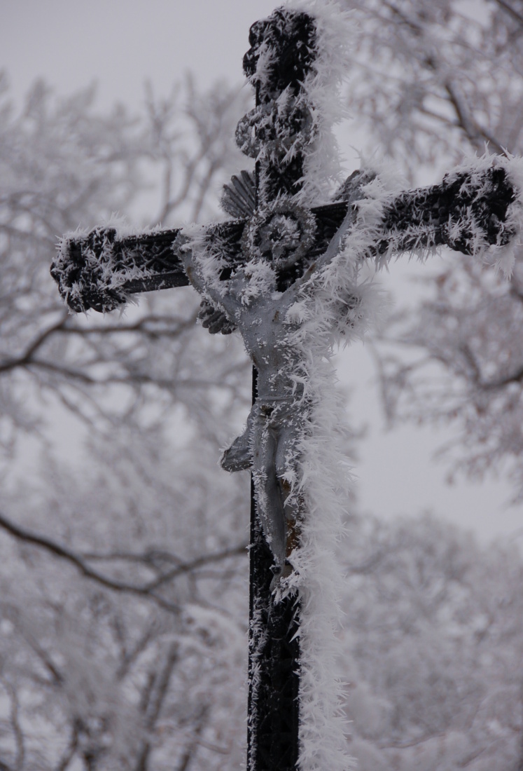 Kříž v prosinci