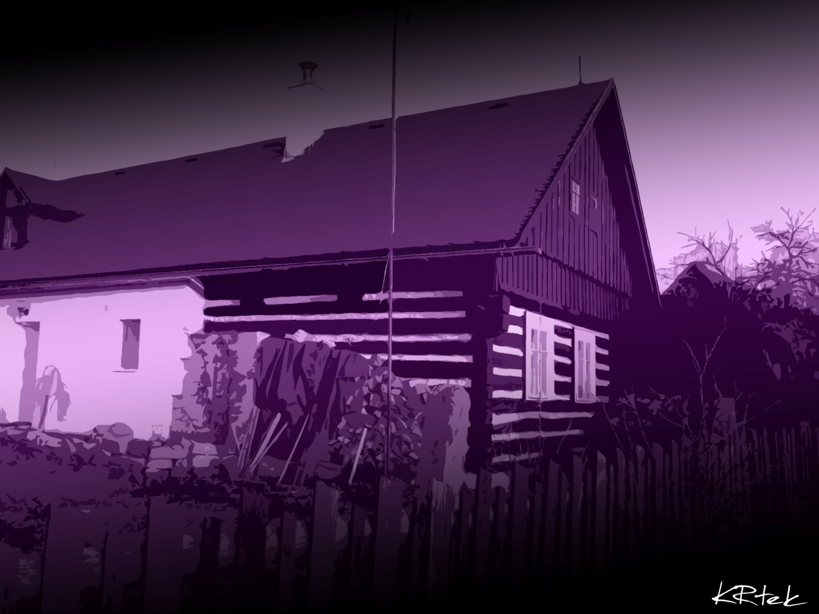 Purple cottage