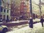 In the street
