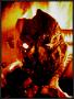 The mask in fire