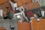 Pohled na Český Krumlov z výšin.