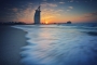 Burj Al Arab pri západe slnka